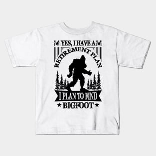 Bigfoot Silhouette Kids T-Shirt